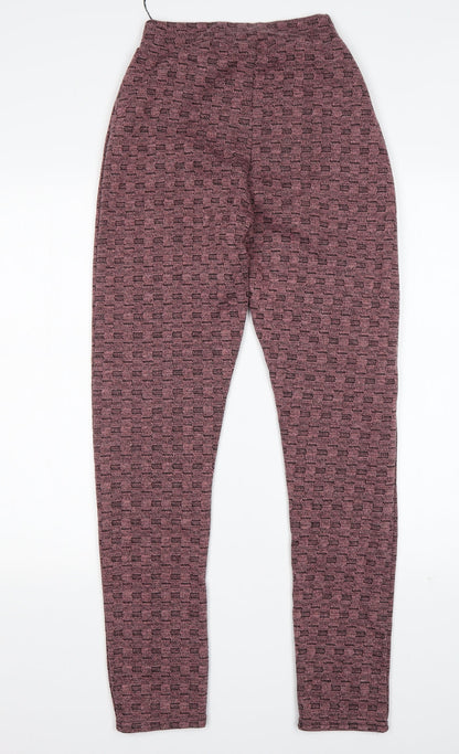 Womens UK Size M Preworn Regular Fit Sweatpants Pink Trousers