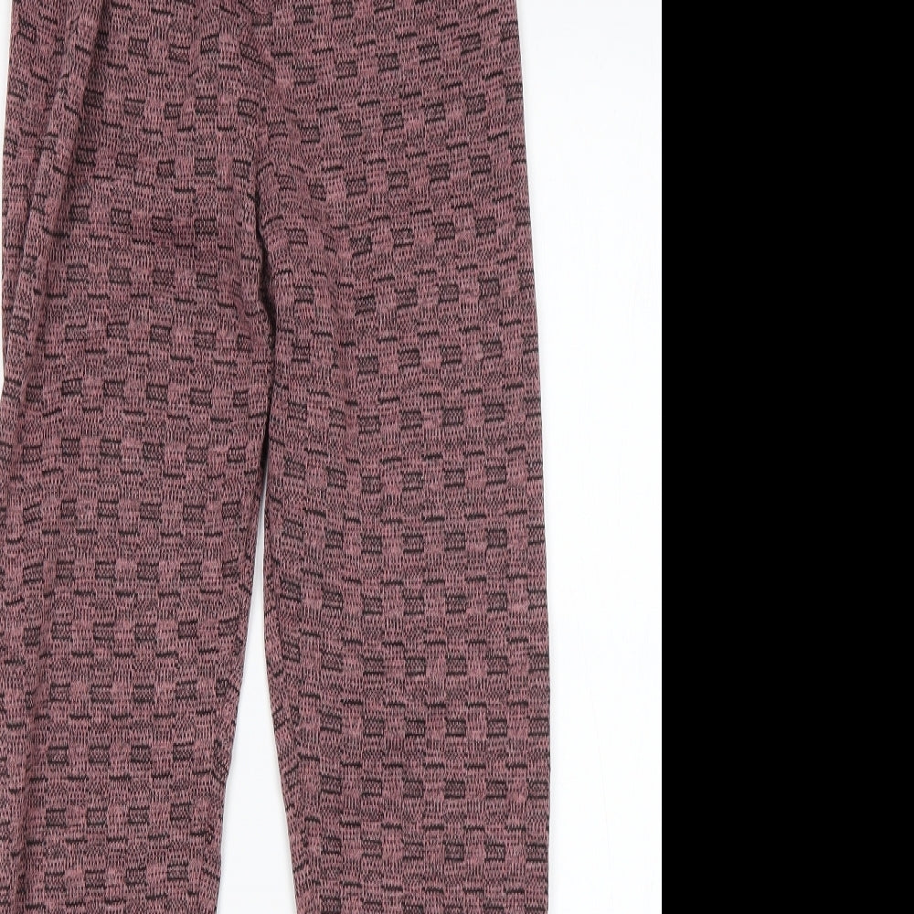Womens UK Size M Preworn Regular Fit Sweatpants Pink Trousers
