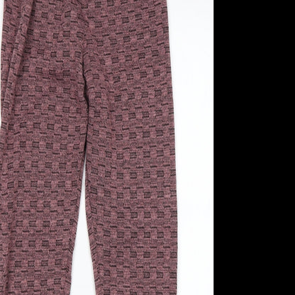 Womens UK Size M Preworn Regular Fit Sweatpants Pink Trousers