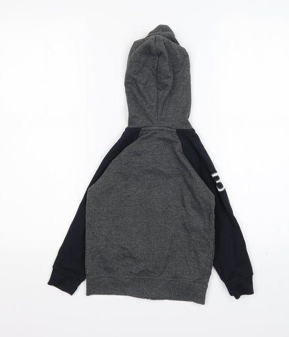 Beverly Hills Polo Club Boys Multicoloured Striped Cotton Full Zip Hoodie Size 5-6 Years
