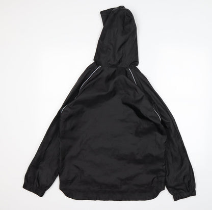 FlipBack Boys Black   Windbreaker Jacket Size 11-12 Years