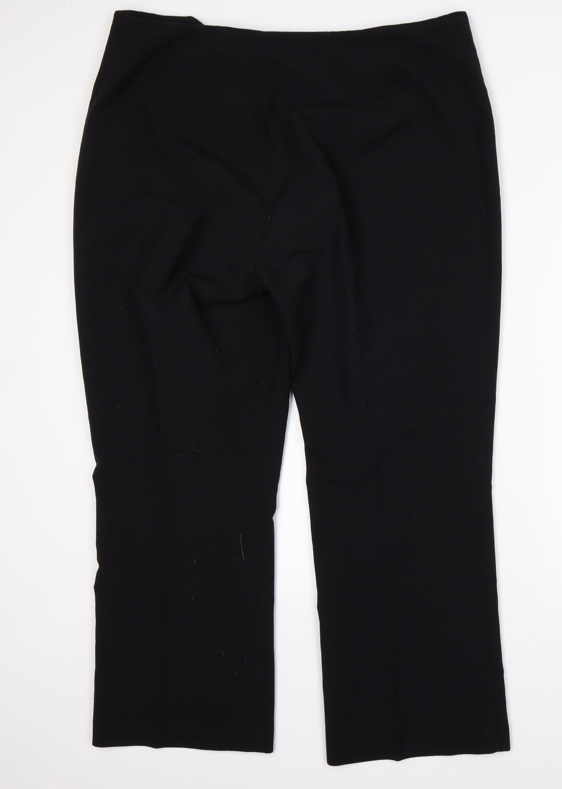Womens UK Size 18 Debenhams Regular Fit  Black Trousers