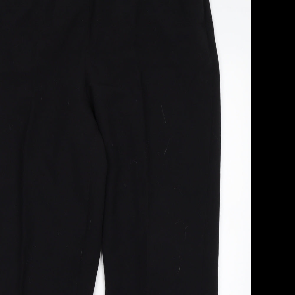 Womens UK Size 18 Debenhams Regular Fit  Black Trousers