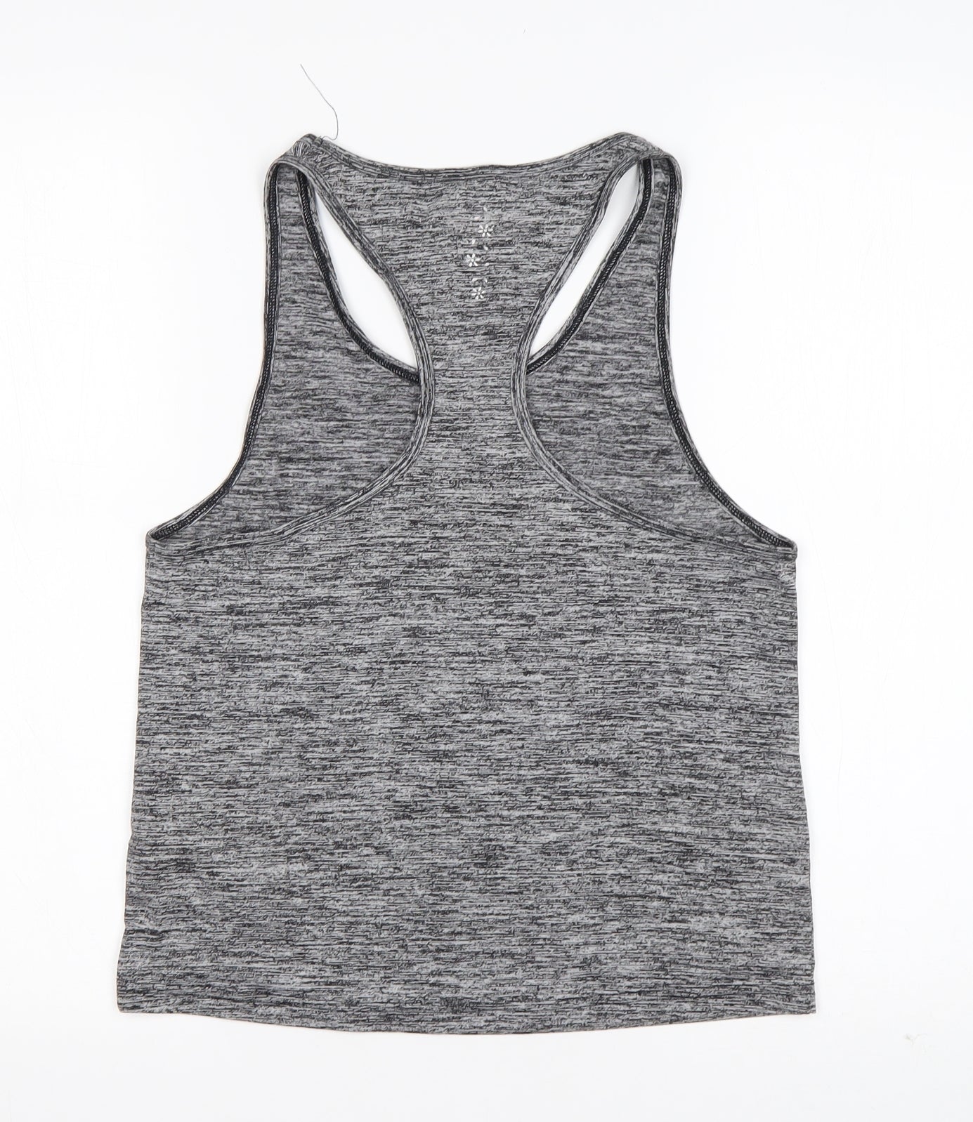 USA Pro Womens Grey  Nylon Basic Tank Size 6 Round Neck