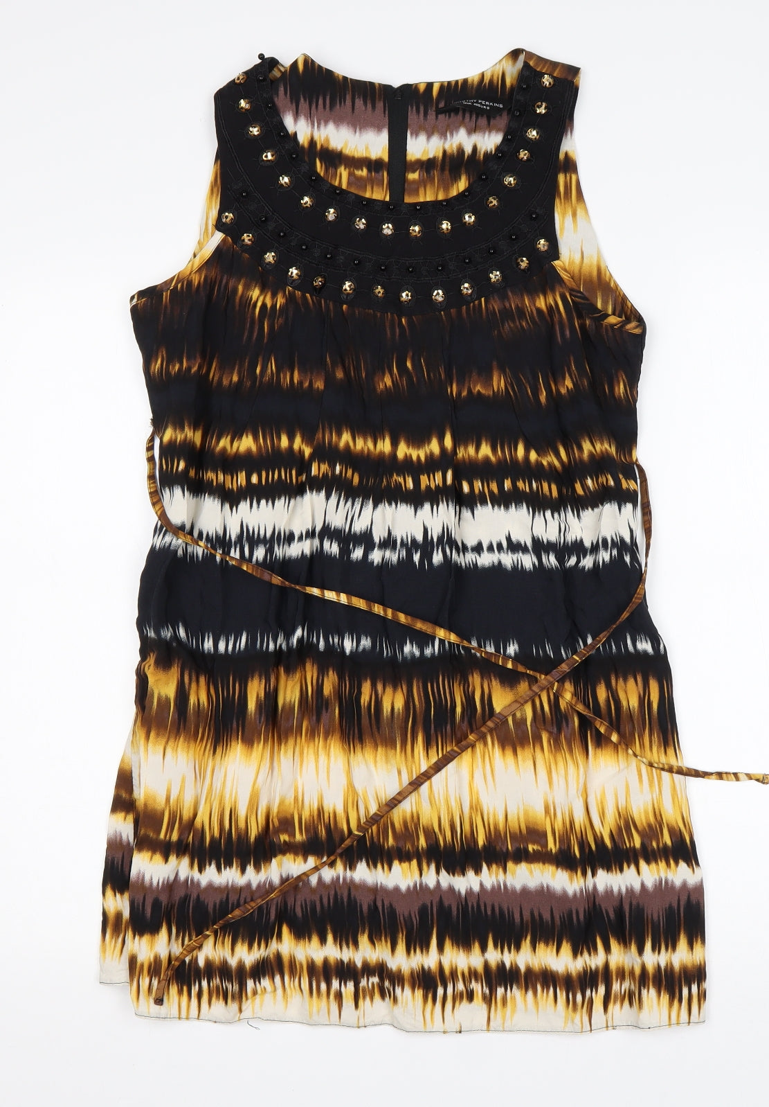 Dorothy Perkins Womens Multicoloured  Viscose Tank Dress  Size 12  Round Neck