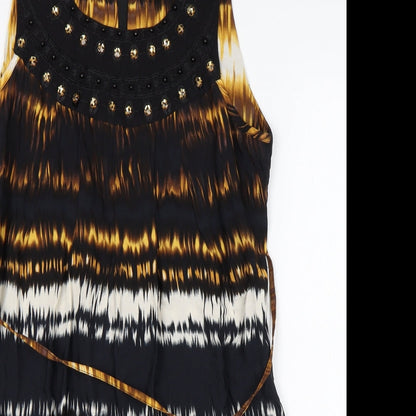Dorothy Perkins Womens Multicoloured  Viscose Tank Dress  Size 12  Round Neck
