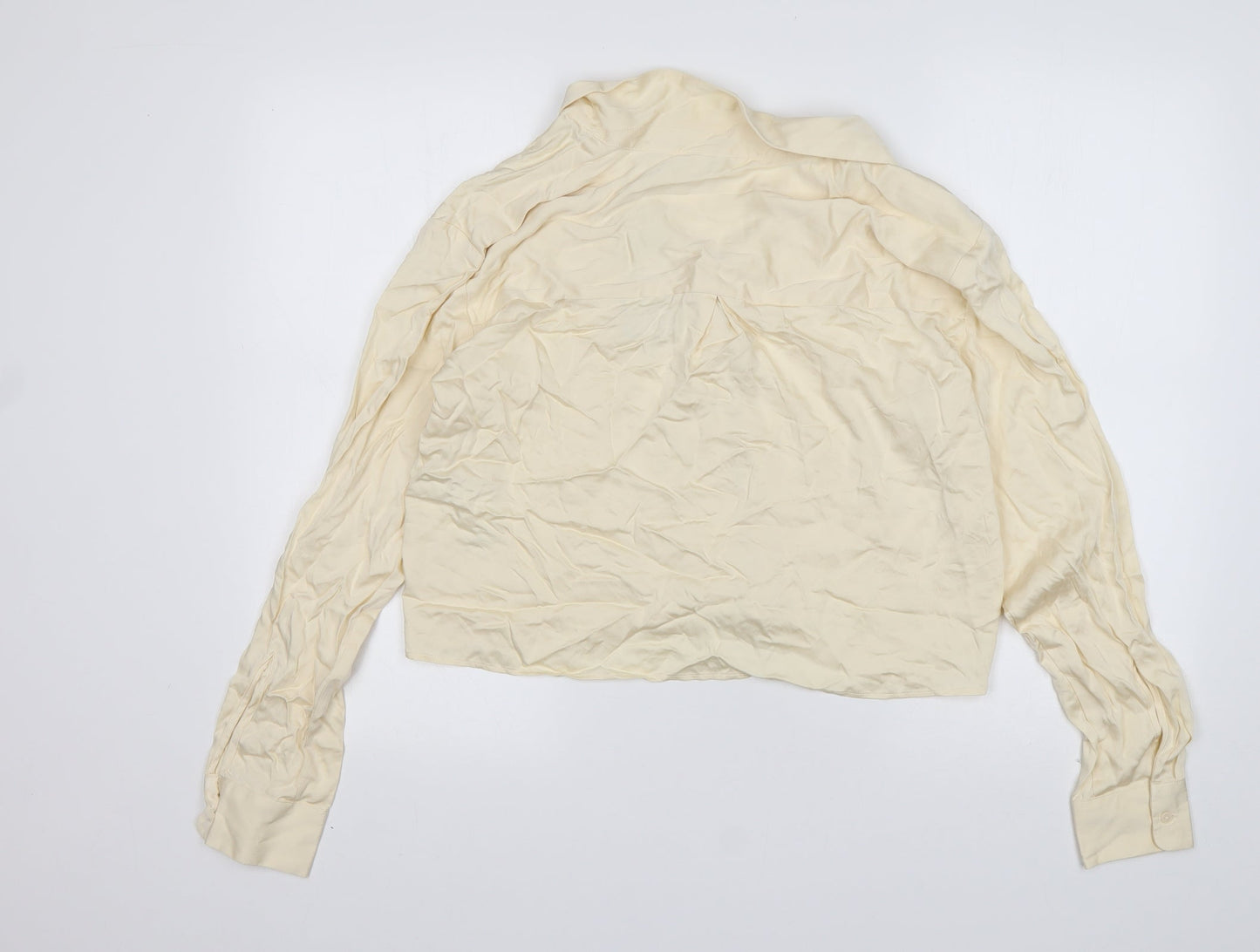 Womens UK Size 10 Jack Wills Beige Basic Button-Up