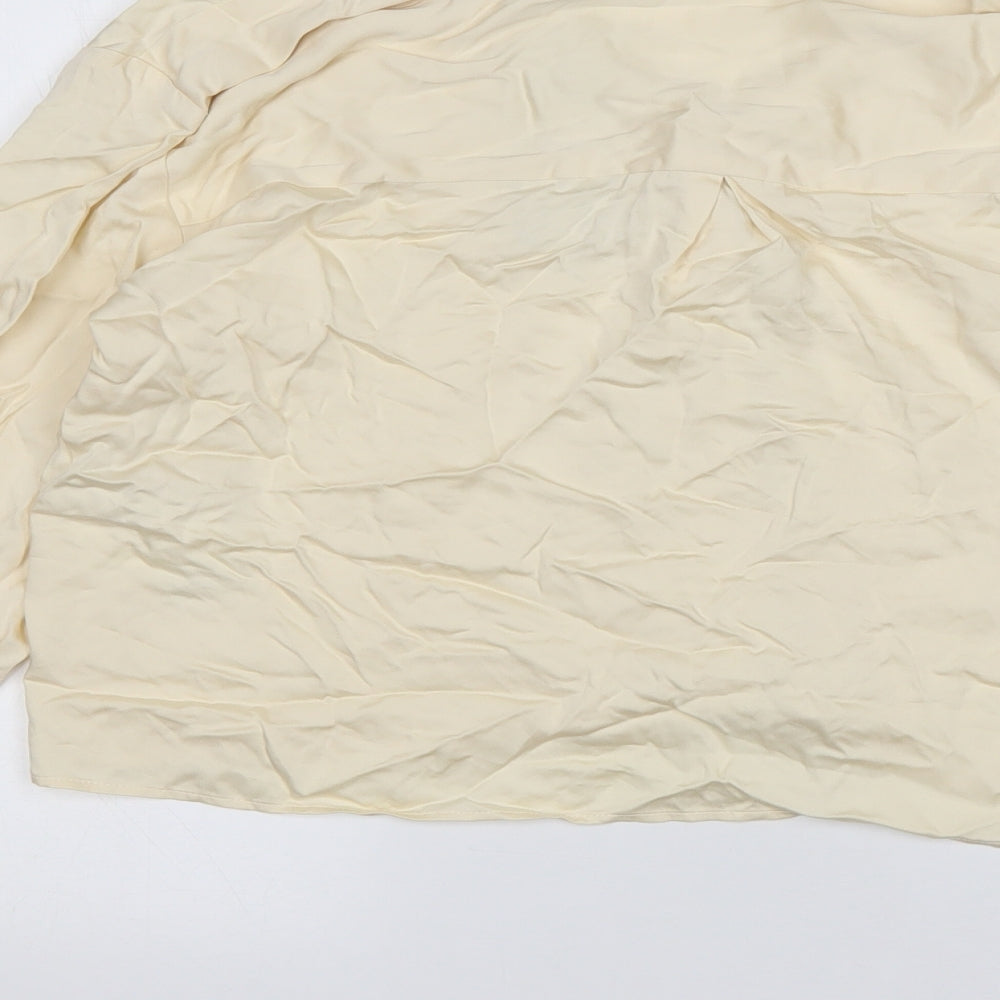 Womens UK Size 10 Jack Wills Beige Basic Button-Up