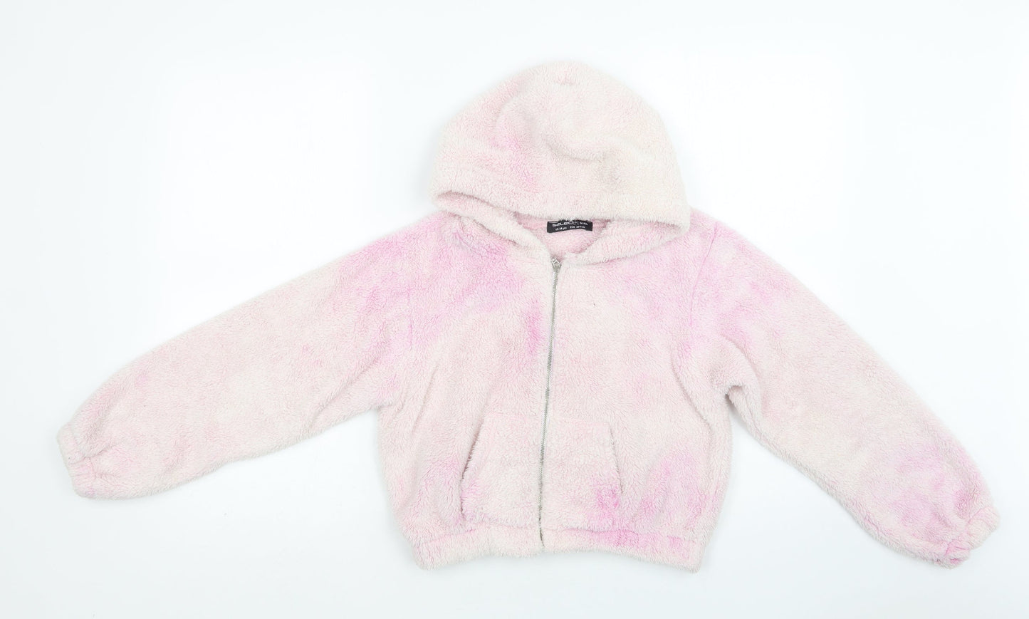 Select Girls Pink Batik  Basic Jacket Jacket Size 14 Years  Zip