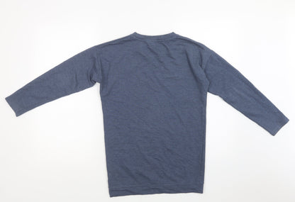 Pep & Co Girls Blue  Cotton Tunic Sweatshirt Size 11-12 Years