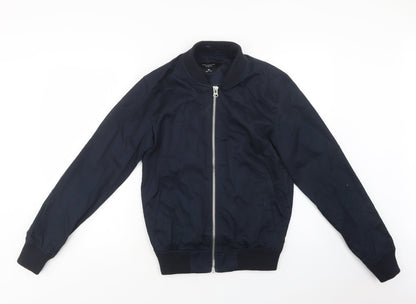 Primark Mens Blue   Bomber Jacket Jacket Size XS  Zip