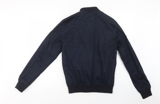 Primark Mens Blue   Bomber Jacket Jacket Size XS  Zip