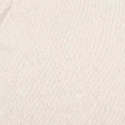 E-Woman Womens Beige Round Neck  Viscose Pullover Jumper Size M