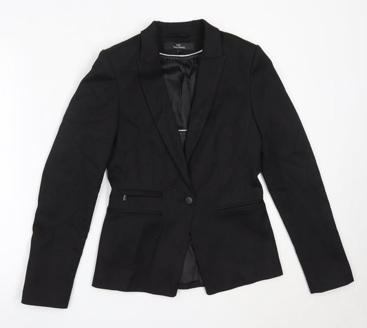 NEXT Womens Black  Polyester Jacket Blazer Size 6
