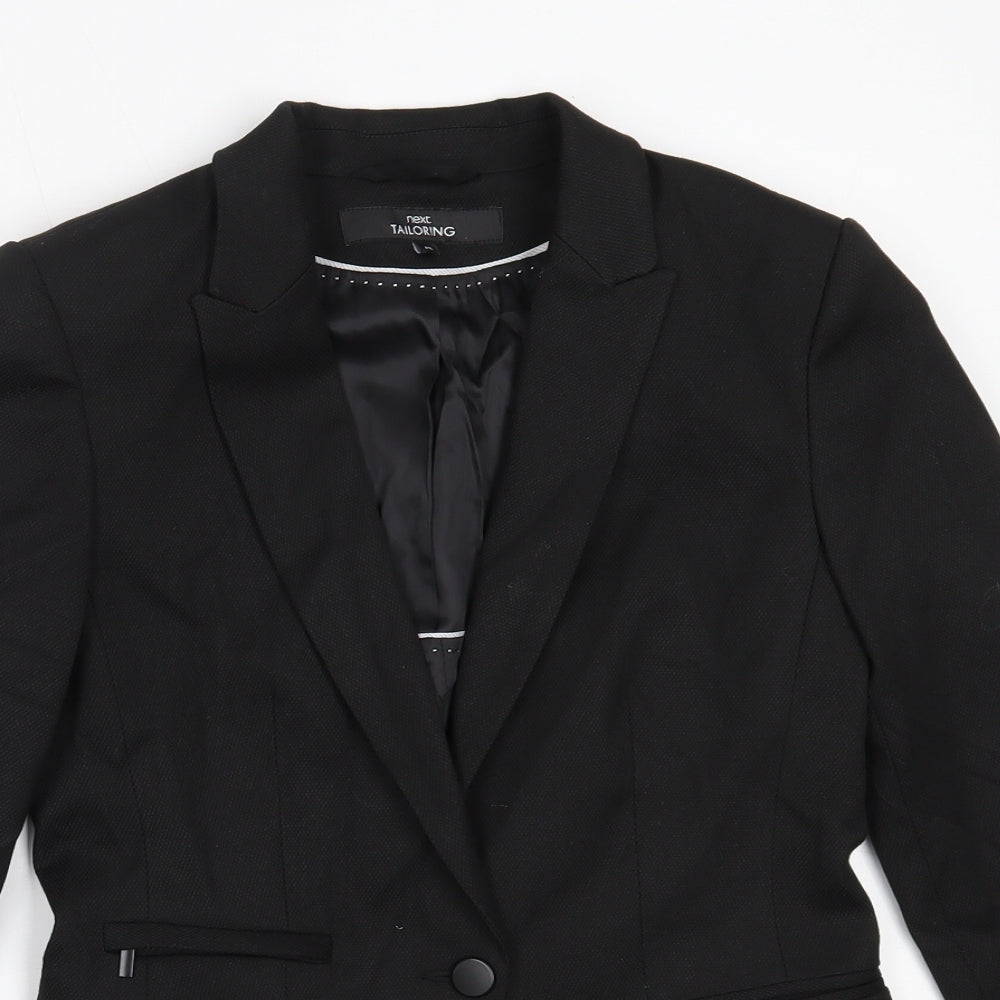 NEXT Womens Black  Polyester Jacket Blazer Size 6