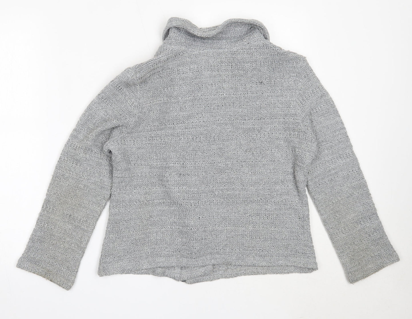 Womens UK Size M Per Una Grey Full Zip Jumper