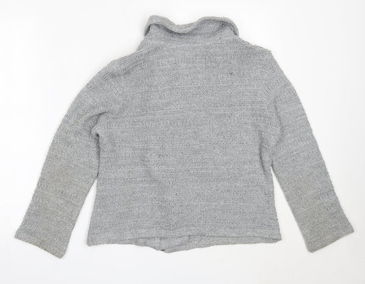 Womens UK Size M Per Una Grey Full Zip Jumper