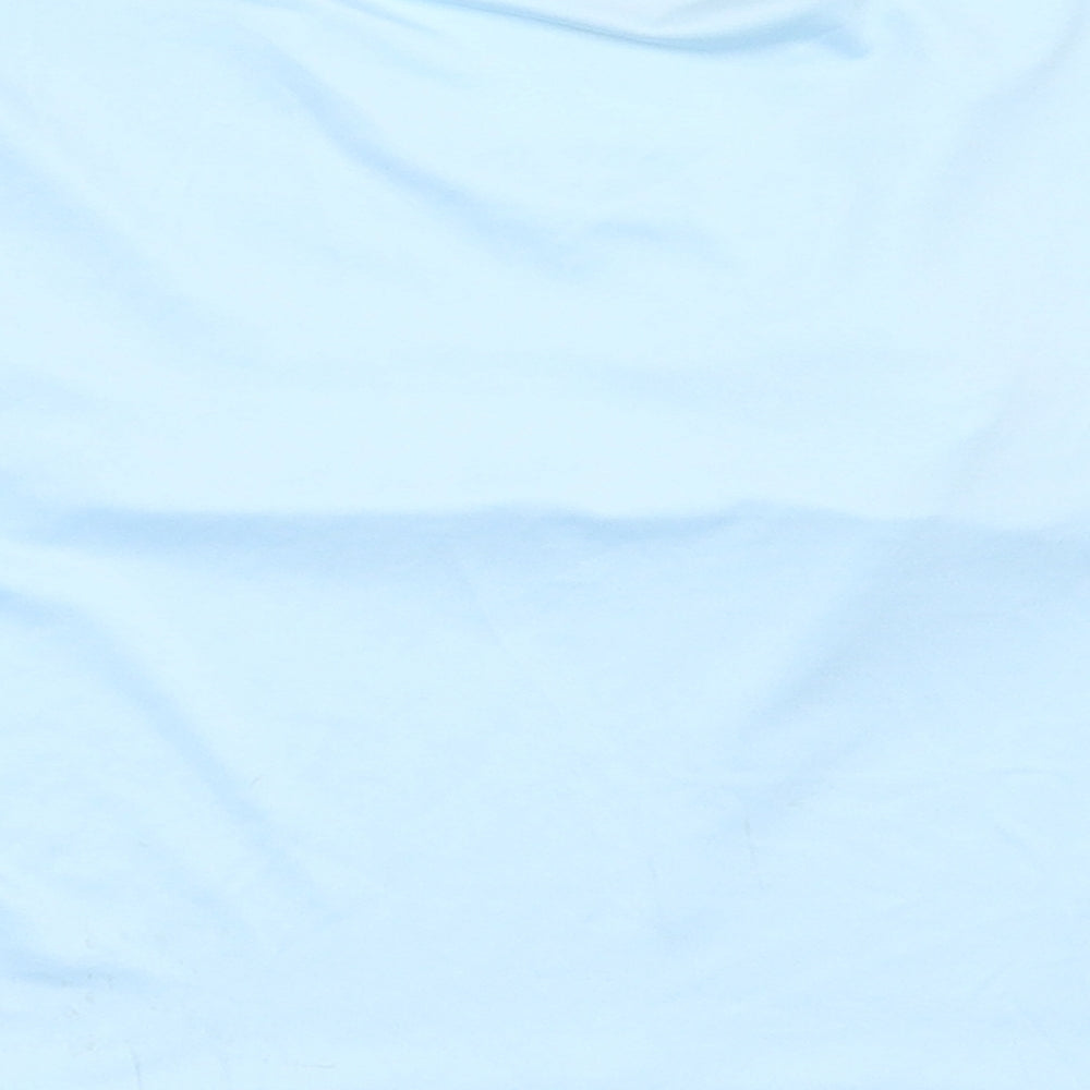 SheIn Womens Blue  Polyester Basic T-Shirt Size M Round Neck