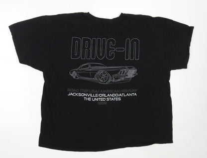Mens UK Size L Boohoo Black  T-Shirt