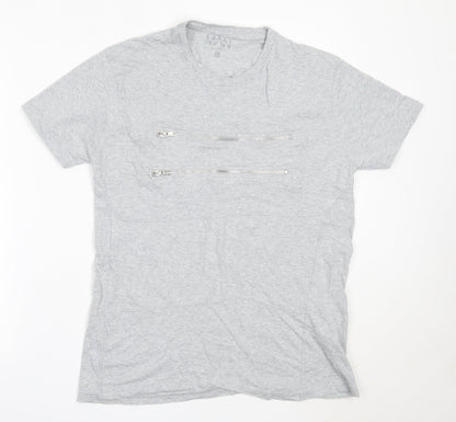 Mens UK Size L Boohoo Grey  T-Shirt