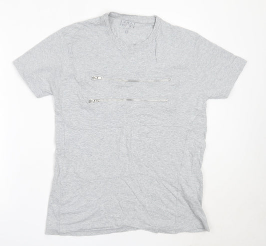 Mens UK Size L Boohoo Grey  T-Shirt