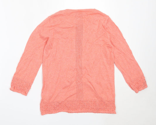 Womens UK Size 8 Marks and Spencer Pink Pullover Jumper