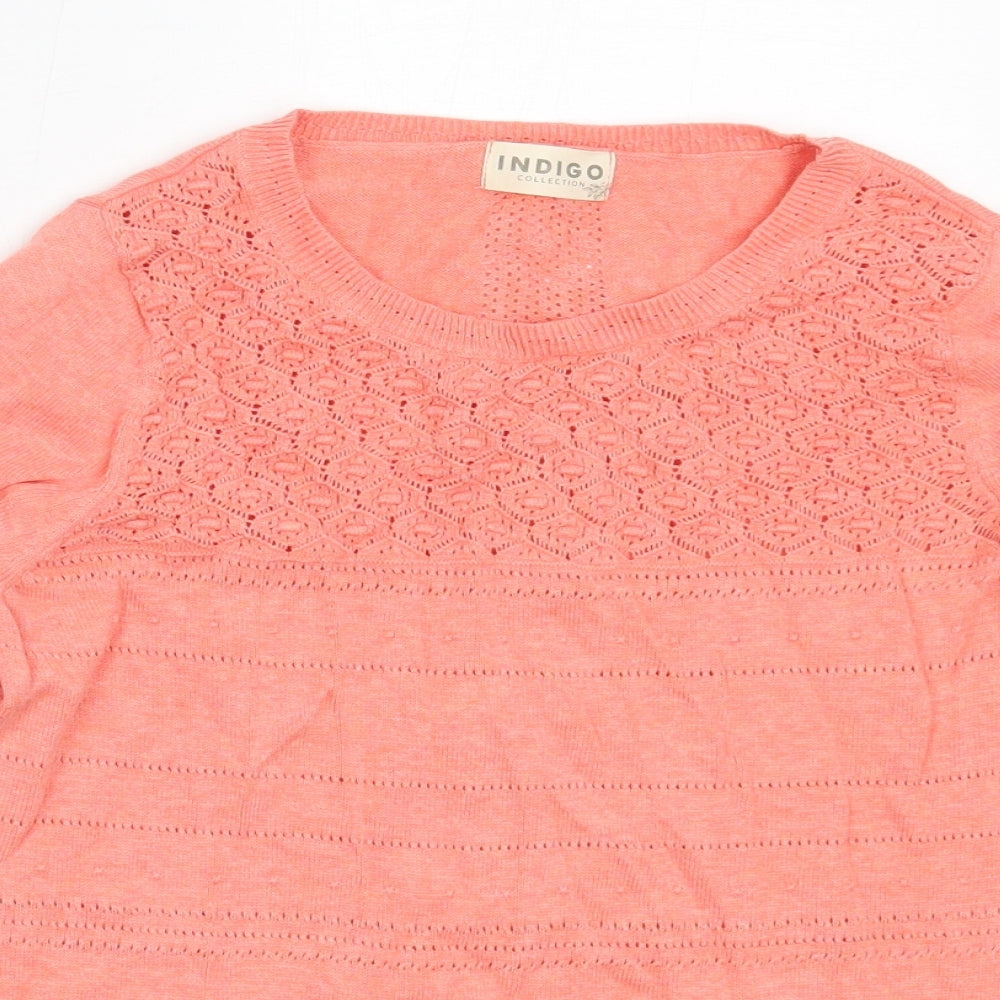 Womens UK Size 8 Marks and Spencer Pink Pullover Jumper