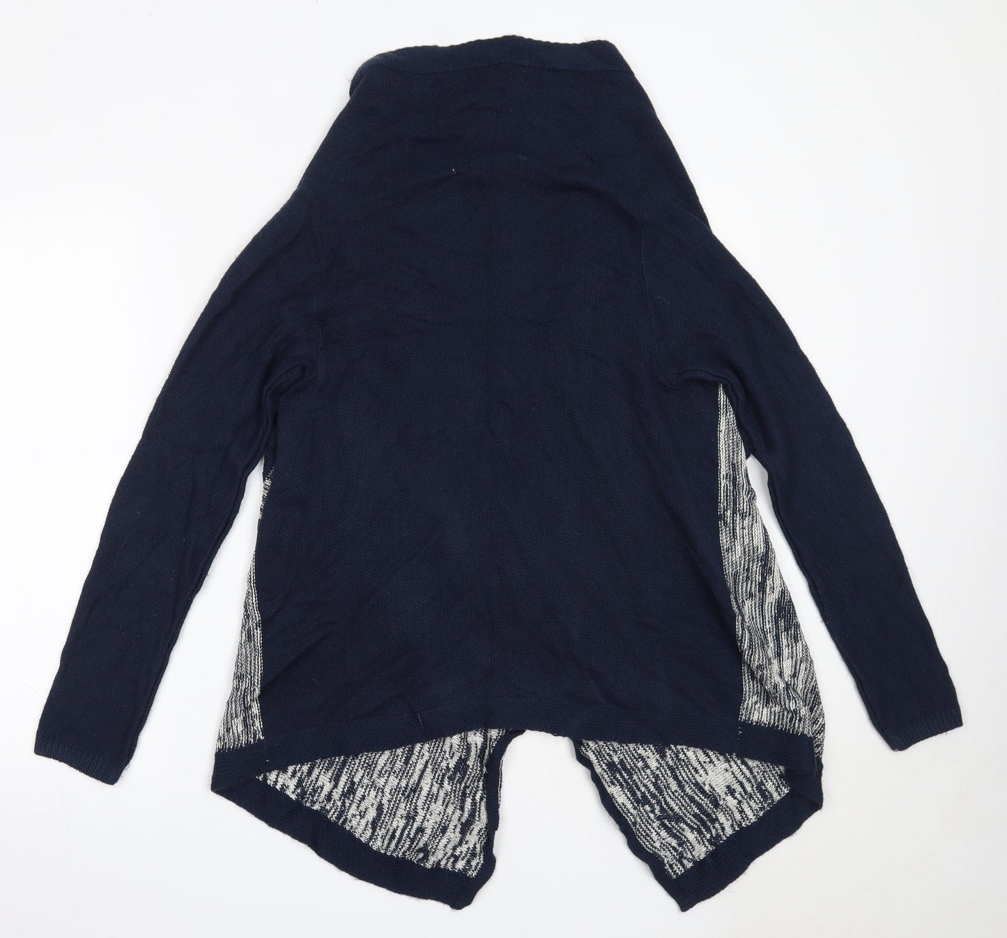 George Womens Blue Round Neck  Acrylic Cardigan Jumper Size 10