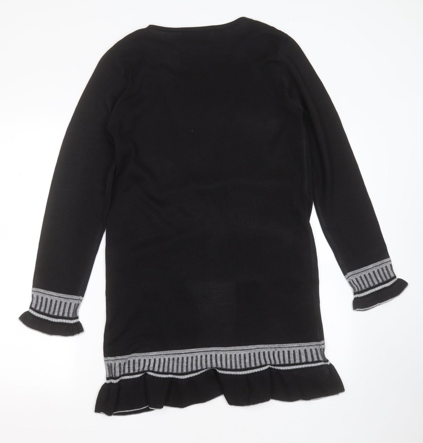 Womens UK Size L Sarah Dunnway Black Cardigan Jumper