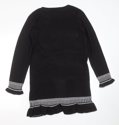 Womens UK Size L Sarah Dunnway Black Cardigan Jumper