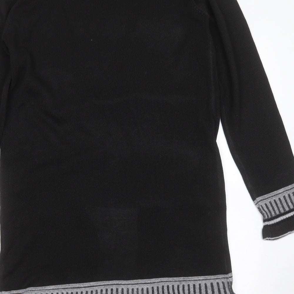 Womens UK Size L Sarah Dunnway Black Cardigan Jumper