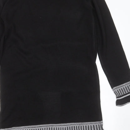Womens UK Size L Sarah Dunnway Black Cardigan Jumper