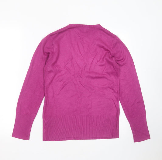 Womens UK Size 8 Debenhams Purple Pullover Jumper