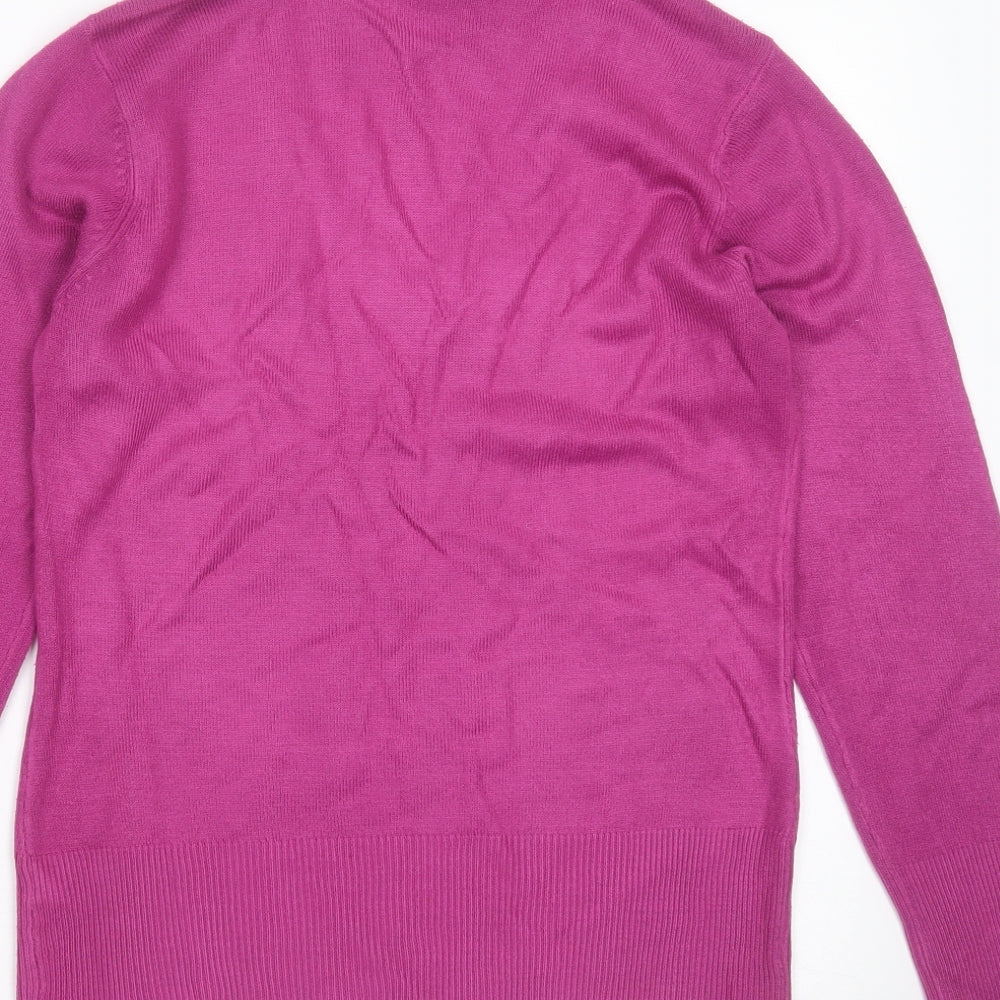 Womens UK Size 8 Debenhams Purple Pullover Jumper
