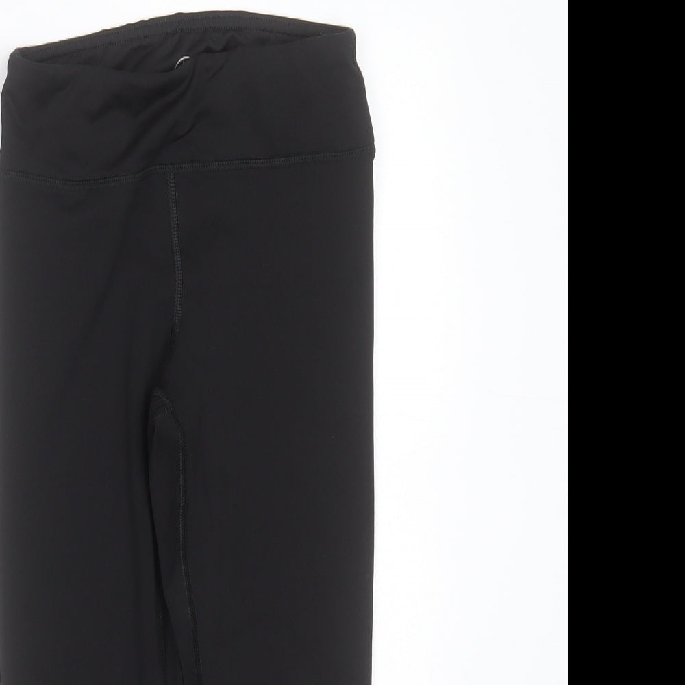 90 Degree Girls Black  Polyester Capri Trousers Size 7-8 Years  Extra-Slim  - active wear