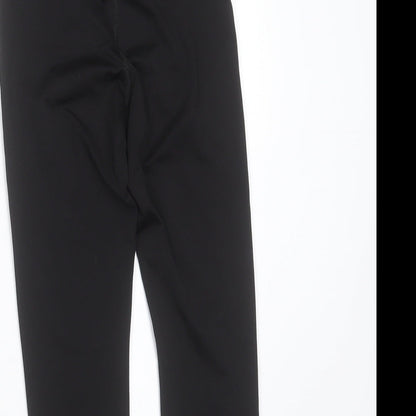 90 Degree Girls Black  Polyester Capri Trousers Size 7-8 Years  Extra-Slim  - active wear