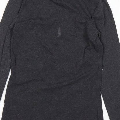 Atmosphere Girls Grey  Cotton Basic T-Shirt Size 8 Years Scoop Neck