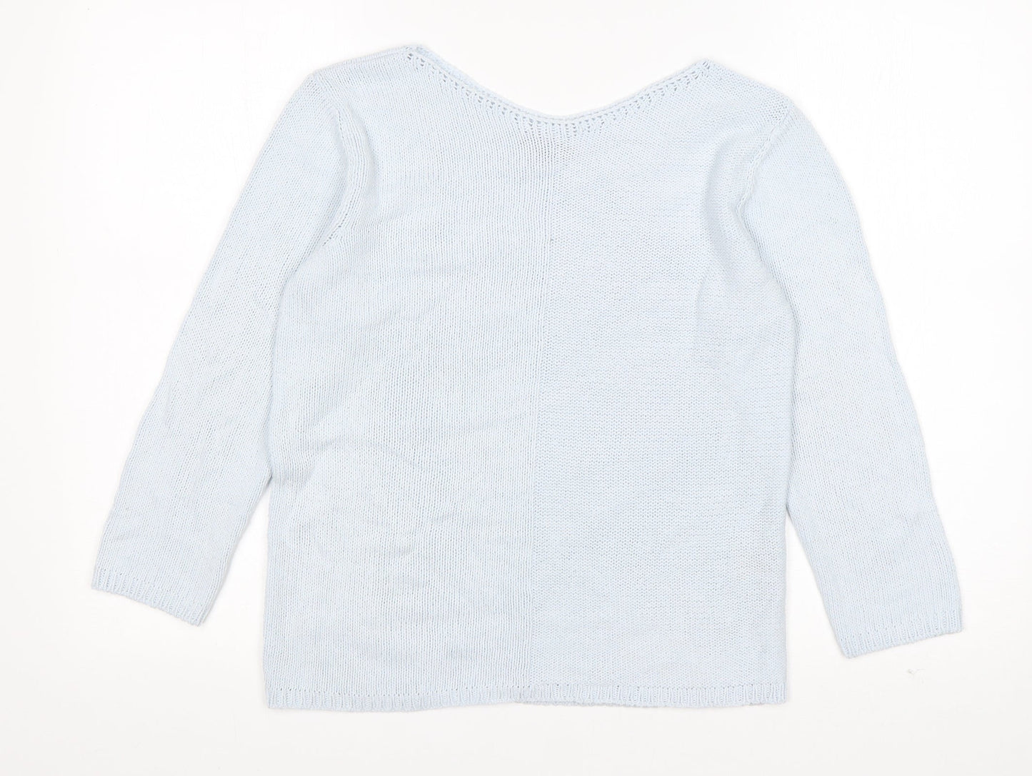 Womens UK Size 8 Per Una Blue Pullover Jumper