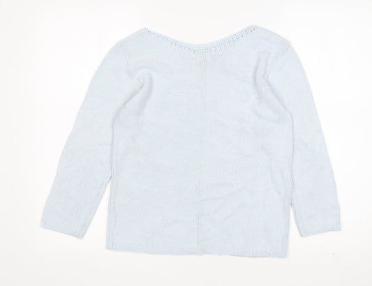 Womens UK Size 8 Per Una Blue Pullover Jumper