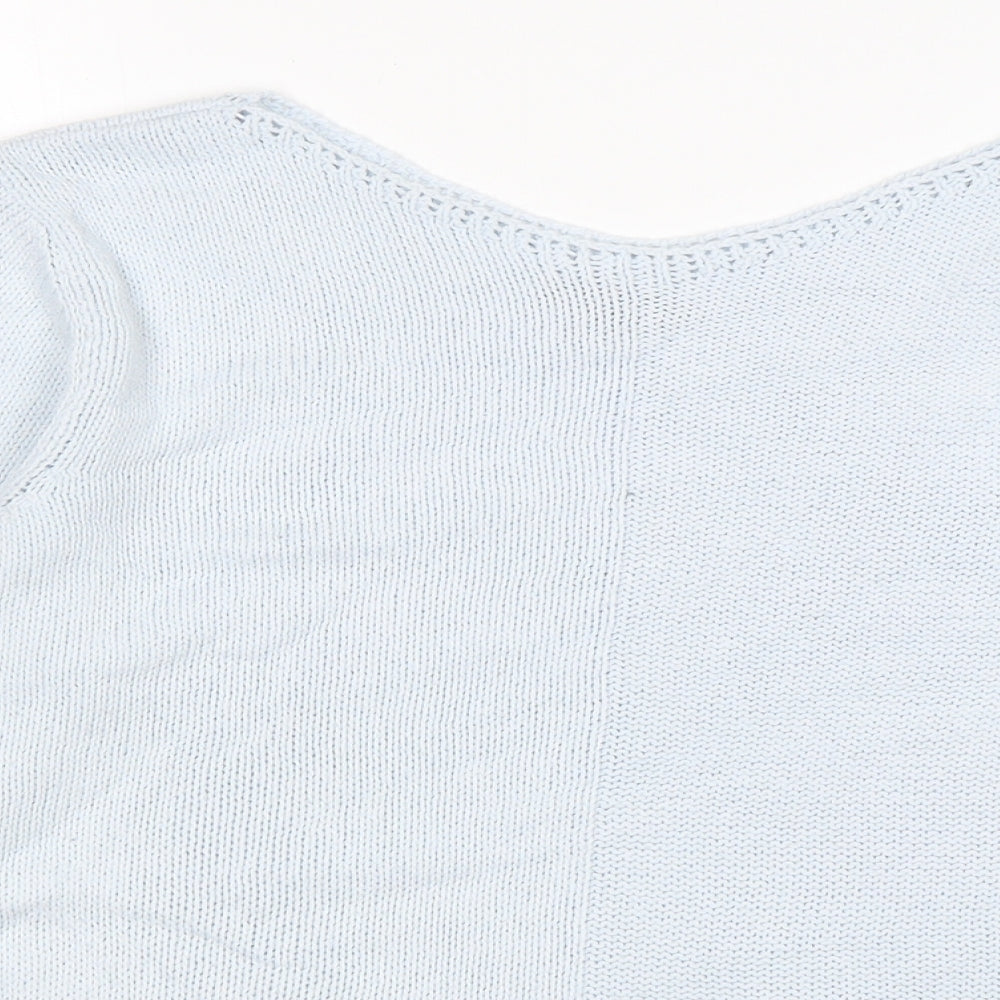 Womens UK Size 8 Per Una Blue Pullover Jumper