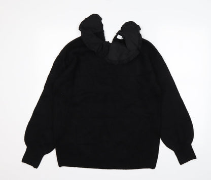 Womens UK Size M Papaya Black Pullover Jumper