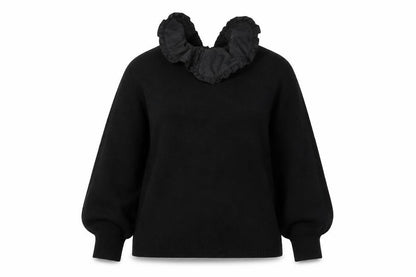 Womens UK Size M Papaya Black Pullover Jumper