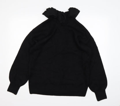 Womens UK Size M Papaya Black Pullover Jumper