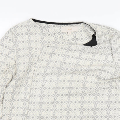 NEXT Womens Multicoloured Geometric Cotton Jacket Blazer Size 12