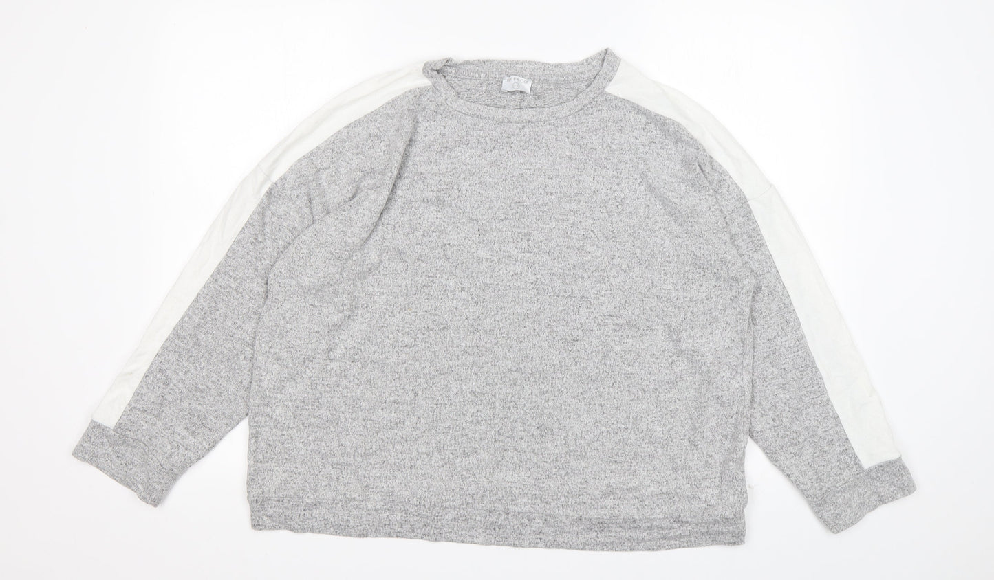 Womens UK Size 14 Jeff&Co Grey Pullover Jumper