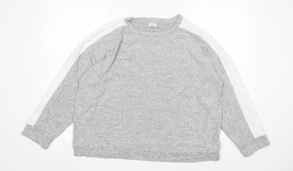 Womens UK Size 14 Jeff&Co Grey Pullover Jumper