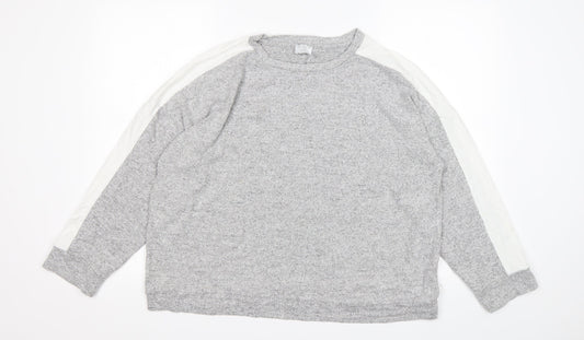 Womens UK Size 14 Jeff&Co Grey Pullover Jumper