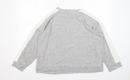 Womens UK Size 14 Jeff&Co Grey Pullover Jumper