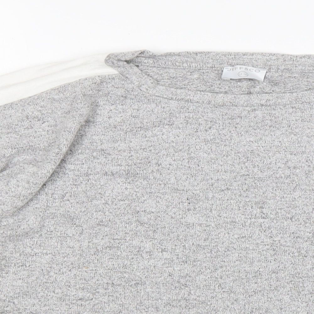 Womens UK Size 14 Jeff&Co Grey Pullover Jumper