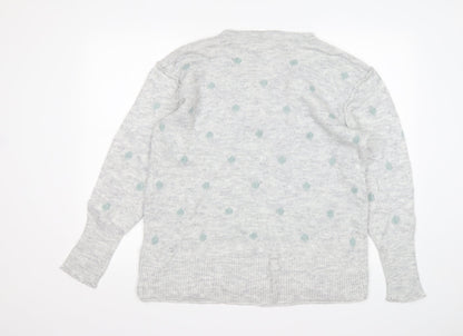 Womens UK Size L H&M Grey Pullover Jumper